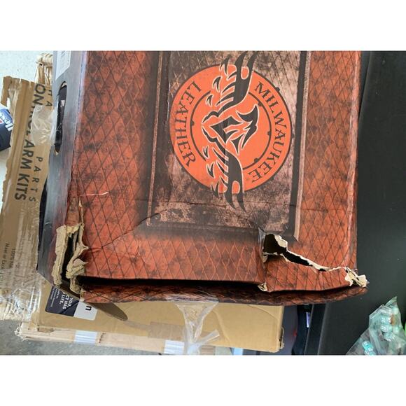 Milwaukee Leather Men's 8" Motorcycle Logger Boot w/ Cap Toe Lace Up Sz 7.5 - Picture 16 of 16